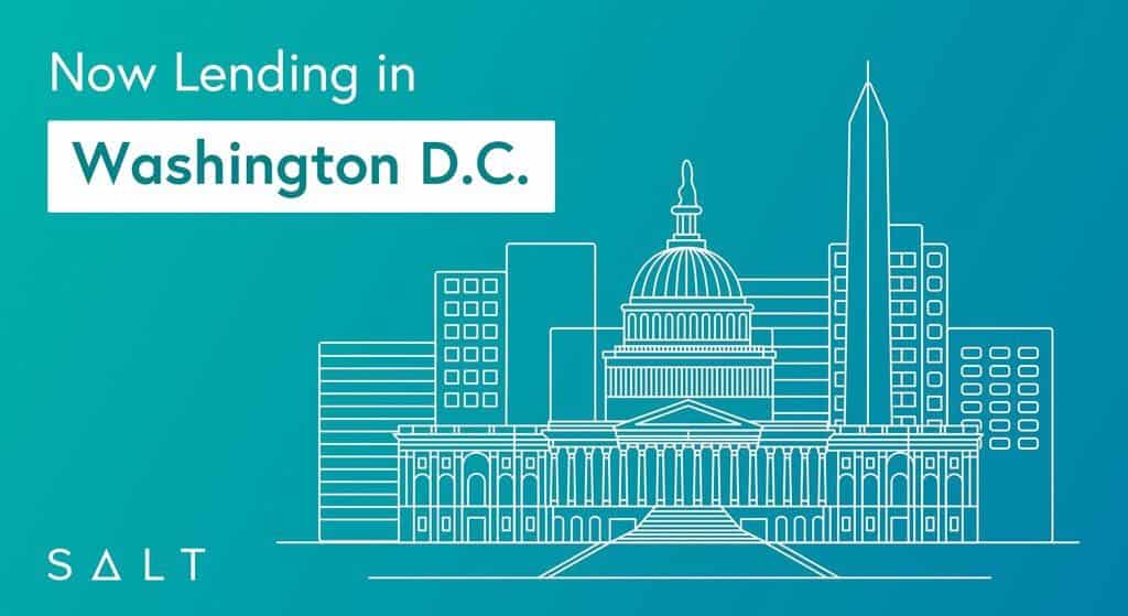 Outline of Washington D.C. where SALT loans are now available