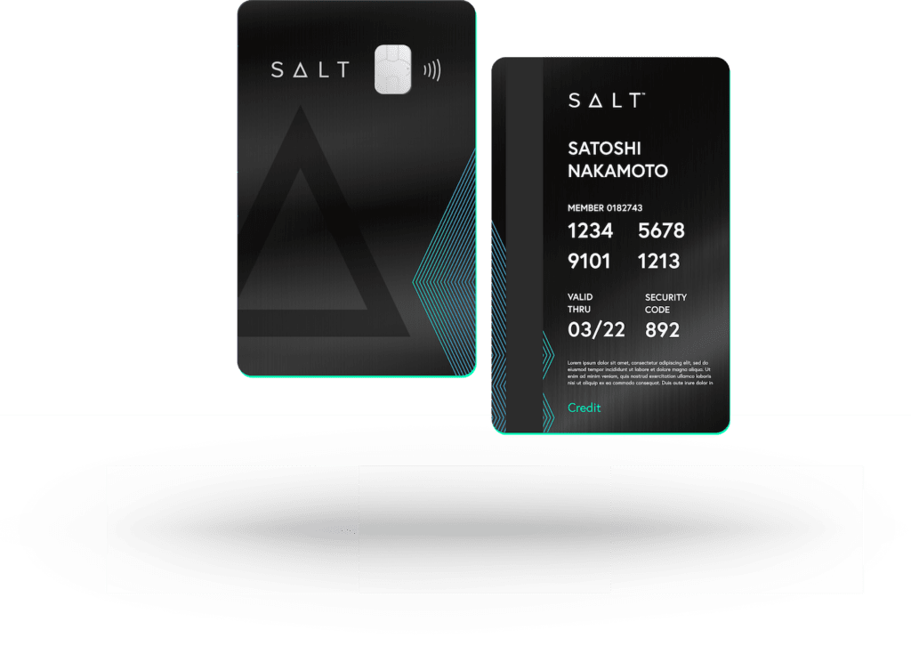 SALT 2 Metal Credit Card Product Shot